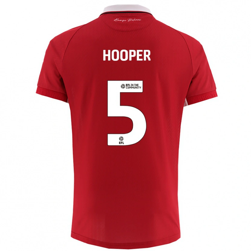 Danxen Dames Jack Hooper #5 Rood Wit Thuisshirt Thuistenue 2025/26 T-Shirt