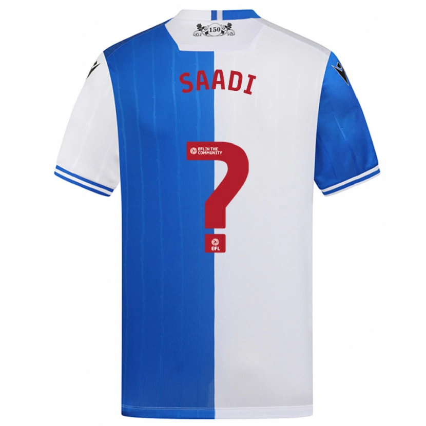 Danxen Dames Jalil Saadi #0 Blauw Wit Thuisshirt Thuistenue 2025/26 T-Shirt