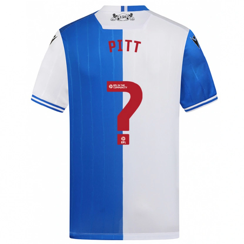 Danxen Dames Theo Pitt #0 Blauw Wit Thuisshirt Thuistenue 2025/26 T-Shirt