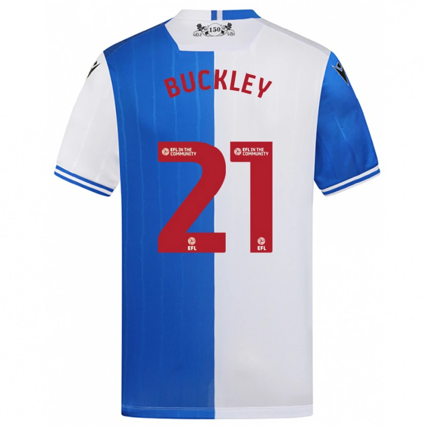 Danxen Dames John Buckley #21 Blauw Wit Thuisshirt Thuistenue 2025/26 T-Shirt