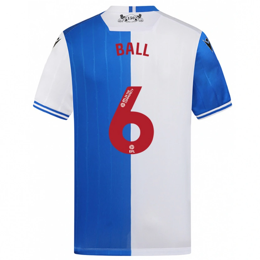 Danxen Dames Levi Ball #6 Blauw Wit Thuisshirt Thuistenue 2025/26 T-Shirt