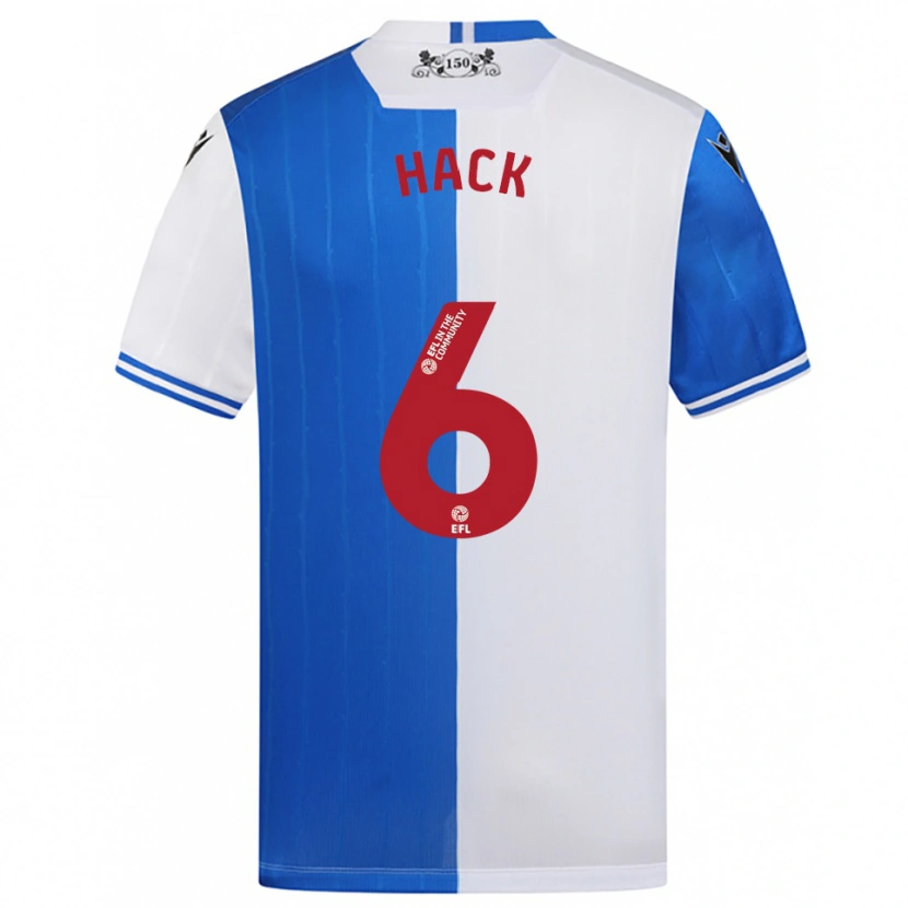 Danxen Dames Ellie Hack #6 Blauw Wit Thuisshirt Thuistenue 2025/26 T-Shirt