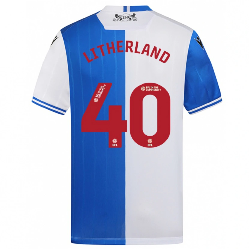 Danxen Dames Matty Litherland #40 Blauw Wit Thuisshirt Thuistenue 2025/26 T-Shirt