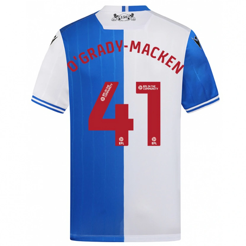 Danxen Dames Harley O'grady-Macken #41 Blauw Wit Thuisshirt Thuistenue 2025/26 T-Shirt