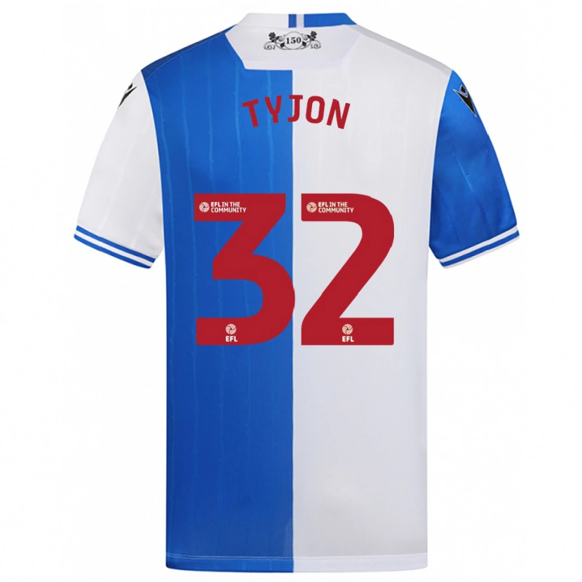 Danxen Dames Igor Tyjon #32 Blauw Wit Thuisshirt Thuistenue 2025/26 T-Shirt