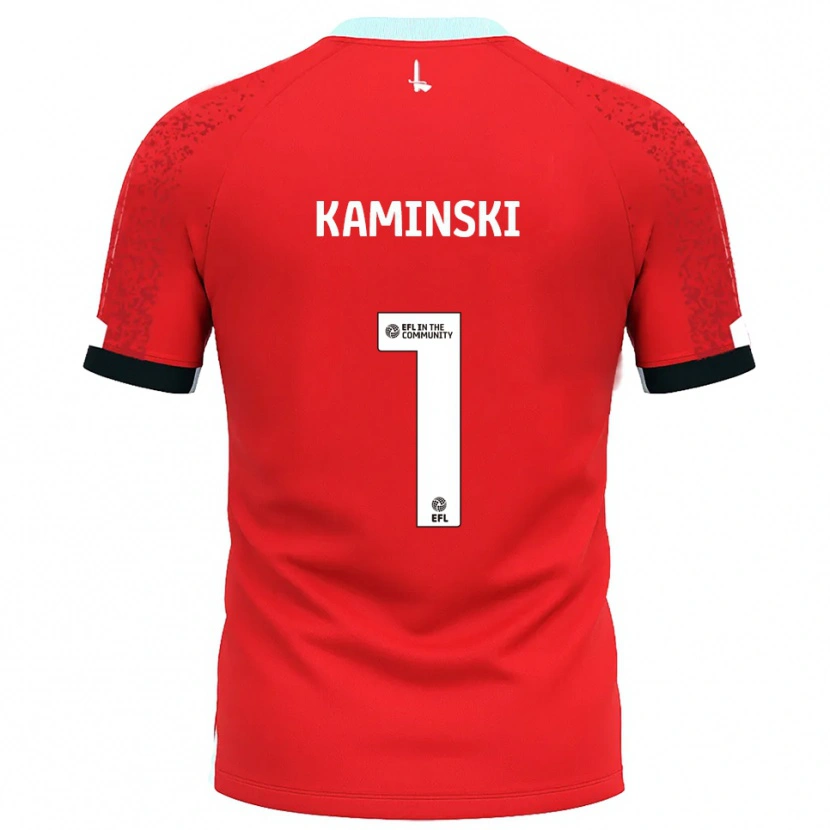 Danxen Dames Thomas Kaminski #1 Rood Wit Thuisshirt Thuistenue 2025/26 T-Shirt