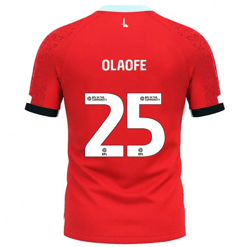 Danxen Dames Tanto Olaofe #25 Rood Wit Thuisshirt Thuistenue 2025/26 T-Shirt