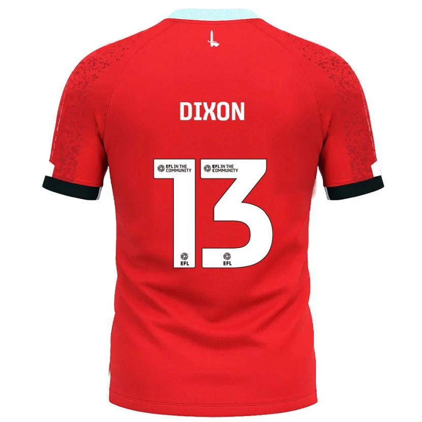 Danxen Dames Kaheim Dixon #13 Rood Wit Thuisshirt Thuistenue 2025/26 T-Shirt