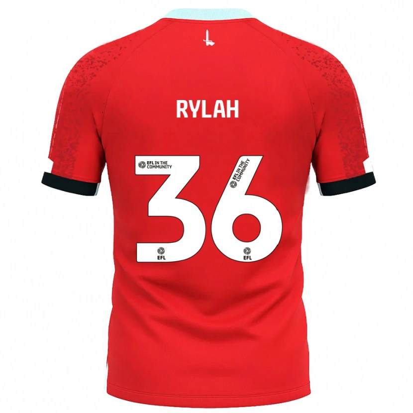 Danxen Dames Henry Rylah #36 Rood Wit Thuisshirt Thuistenue 2025/26 T-Shirt