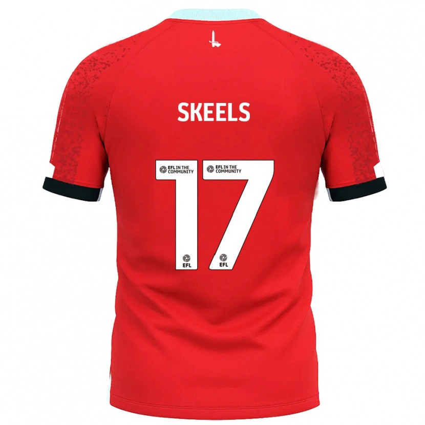Danxen Dames Kiera Skeels #17 Rood Wit Thuisshirt Thuistenue 2025/26 T-Shirt