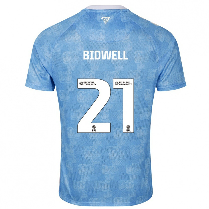 Danxen Dames Jake Bidwell #21 Hemelsblauw Wit Thuisshirt Thuistenue 2025/26 T-Shirt