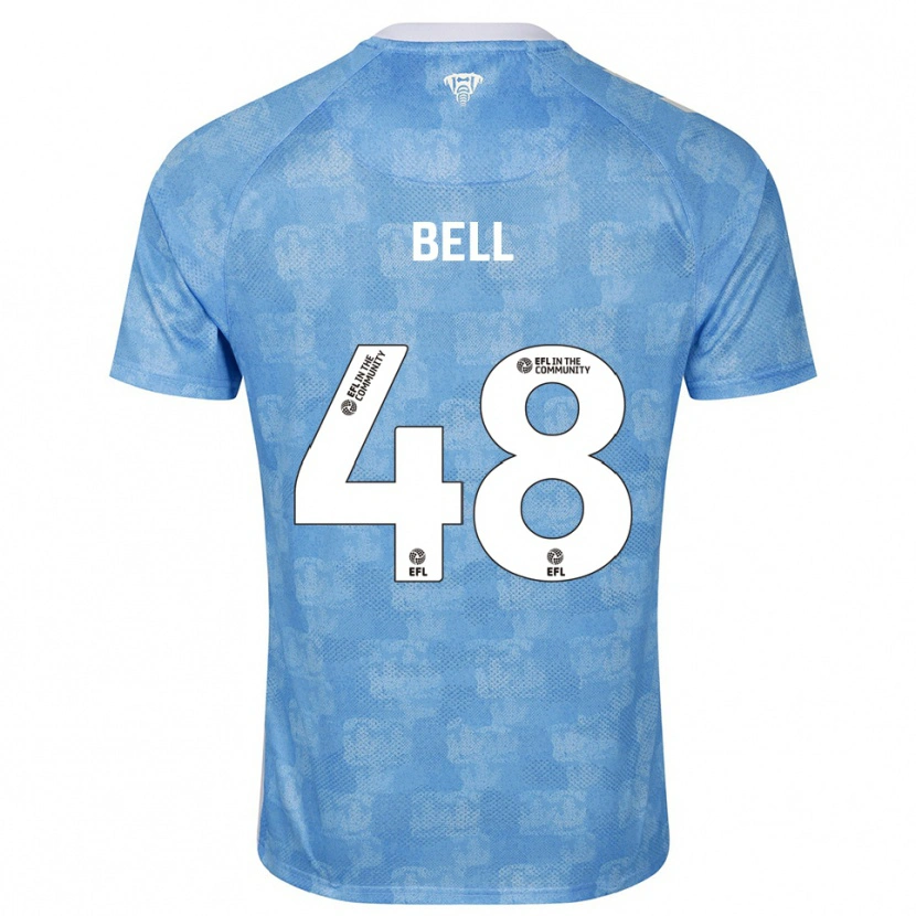 Danxen Dames Luke Bell #48 Hemelsblauw Wit Thuisshirt Thuistenue 2025/26 T-Shirt