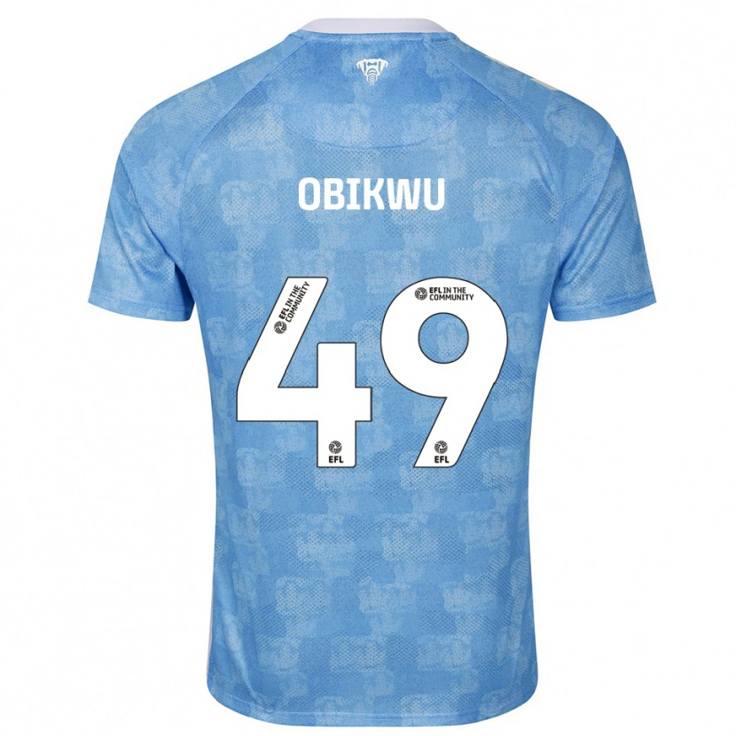 Danxen Dames Justin Obikwu #49 Hemelsblauw Wit Thuisshirt Thuistenue 2025/26 T-Shirt