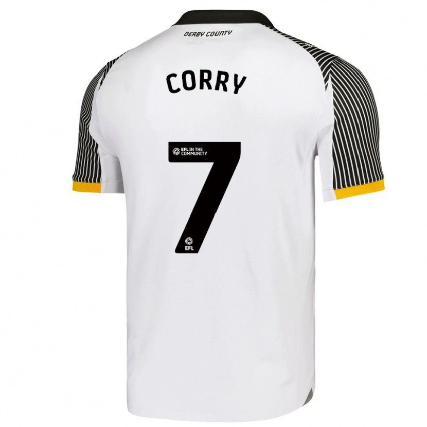 Danxen Dames Sean Corry #7 Wit Zwart Thuisshirt Thuistenue 2025/26 T-Shirt
