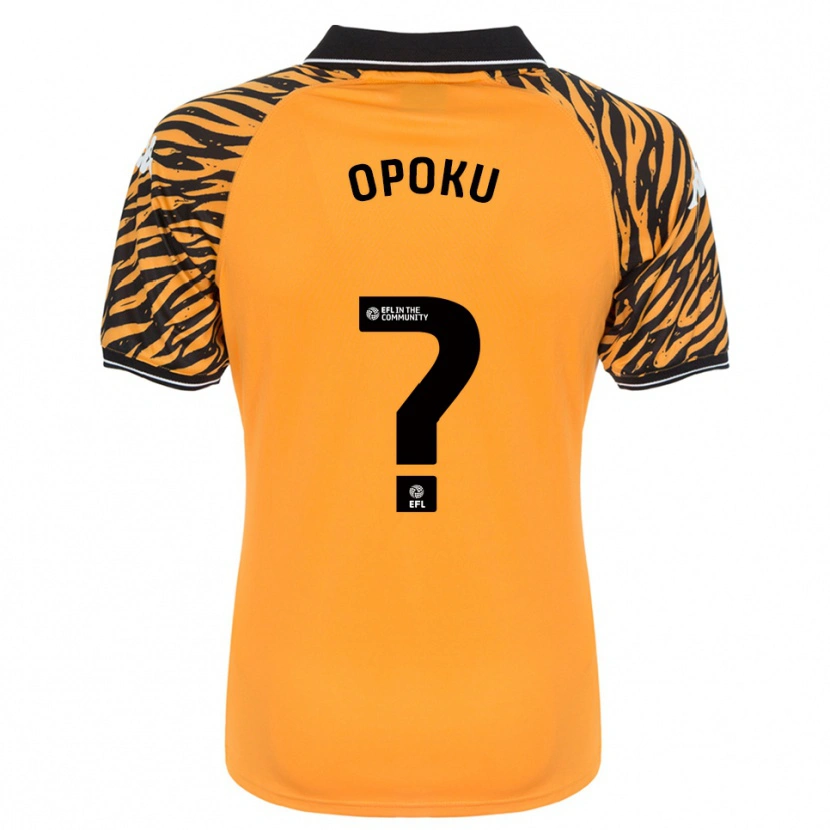 Danxen Dames Sam Opoku #0 Oranje Zwart Thuisshirt Thuistenue 2025/26 T-Shirt
