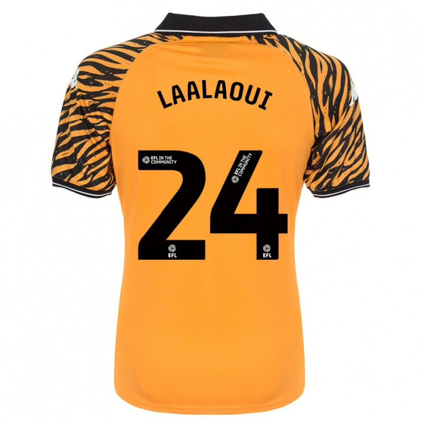 Danxen Dames Reda Laalaoui #24 Oranje Zwart Thuisshirt Thuistenue 2025/26 T-Shirt