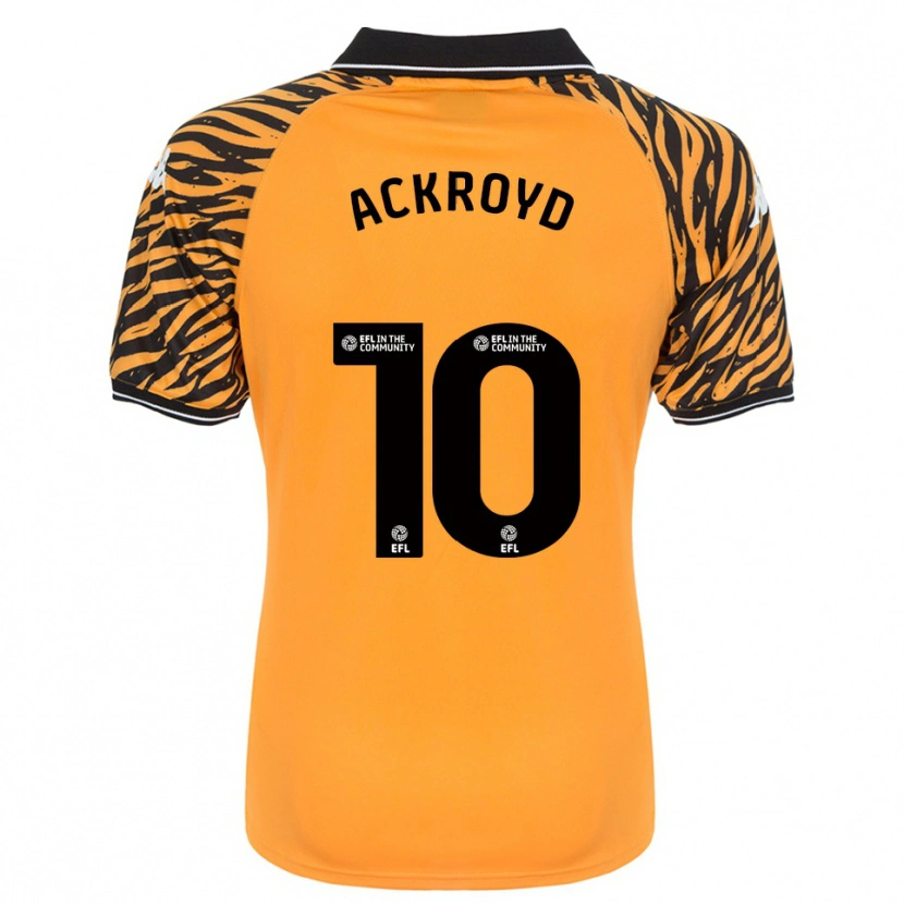Danxen Dames Rachael Ackroyd #10 Oranje Zwart Thuisshirt Thuistenue 2025/26 T-Shirt