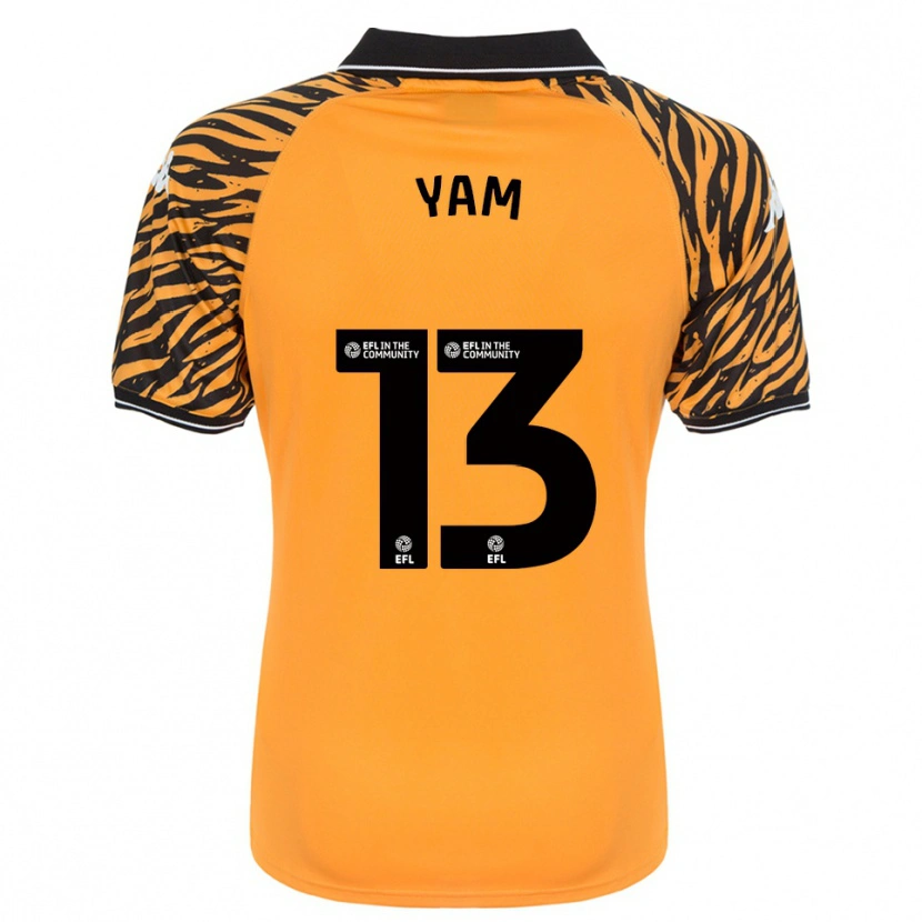 Danxen Dames Callum Yam #13 Oranje Zwart Thuisshirt Thuistenue 2025/26 T-Shirt