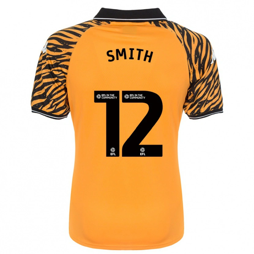 Danxen Dames Emily Smith #12 Oranje Zwart Thuisshirt Thuistenue 2025/26 T-Shirt