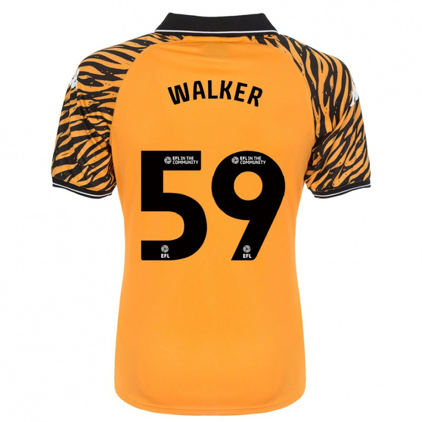 Danxen Dames Coist Walker #59 Oranje Zwart Thuisshirt Thuistenue 2025/26 T-Shirt