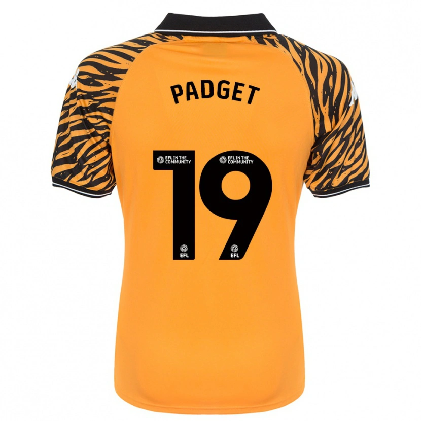 Danxen Dames Bethany Padget #19 Oranje Zwart Thuisshirt Thuistenue 2025/26 T-Shirt