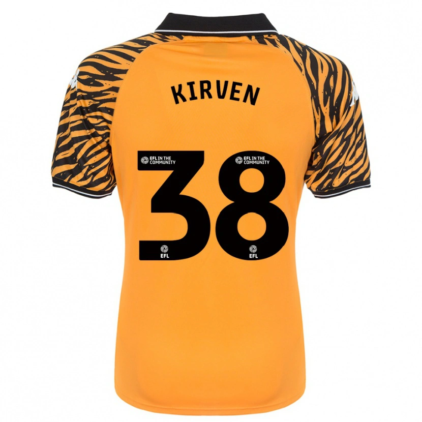 Danxen Dames Tess Kirven #38 Oranje Zwart Thuisshirt Thuistenue 2025/26 T-Shirt