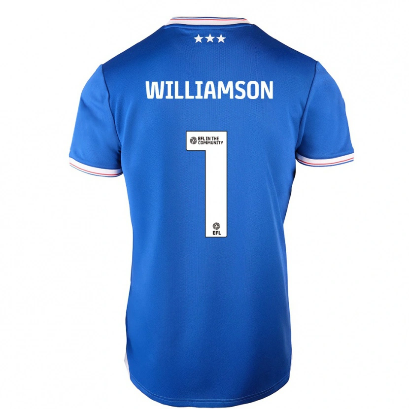 Danxen Dames Woody Williamson #1 Blauw Wit Thuisshirt Thuistenue 2025/26 T-Shirt