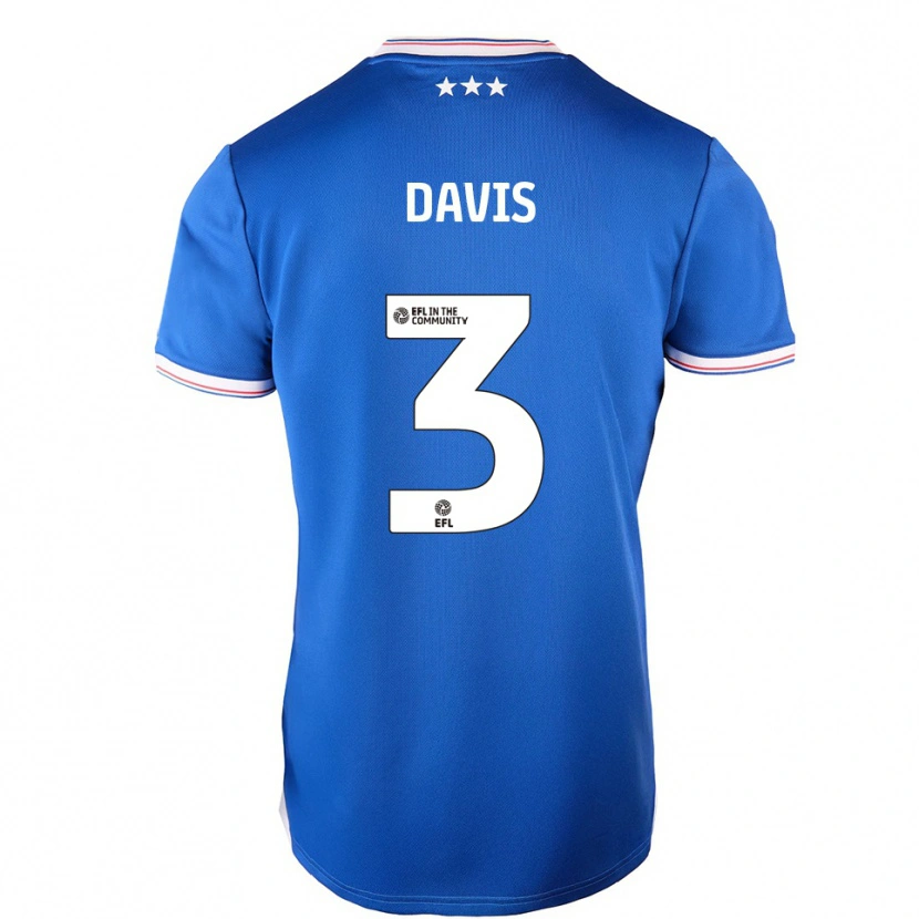 Danxen Dames Leif Davis #3 Blauw Wit Thuisshirt Thuistenue 2025/26 T-Shirt