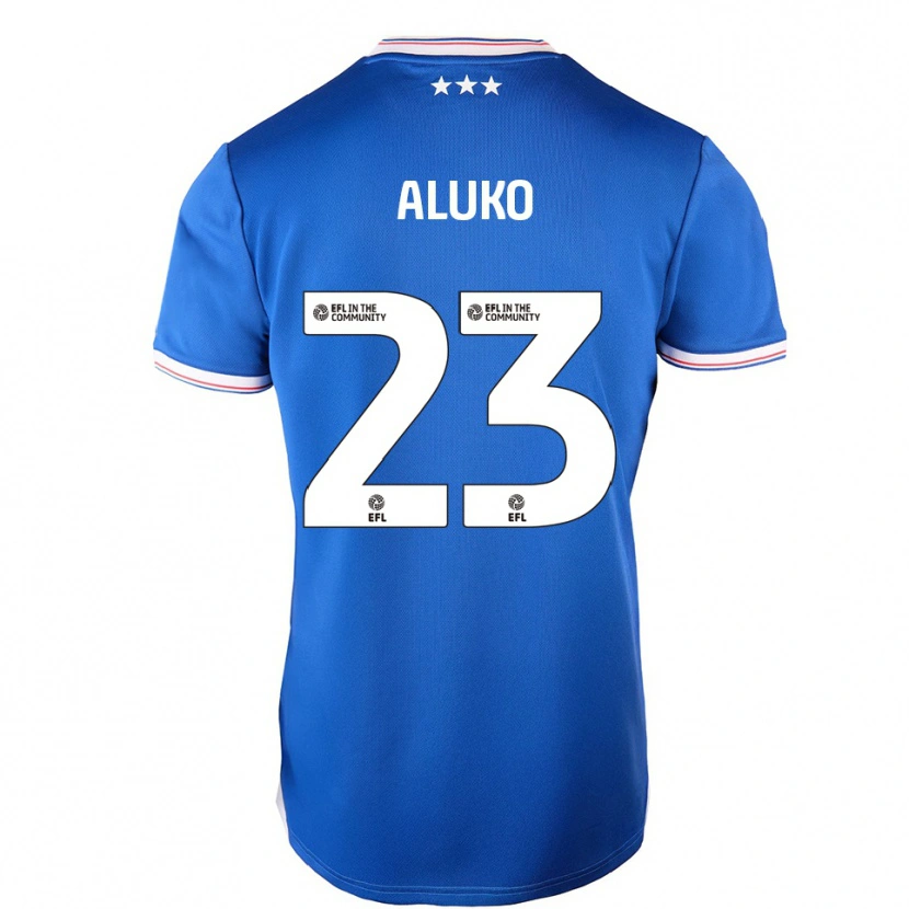 Danxen Dames Sone Aluko #23 Blauw Wit Thuisshirt Thuistenue 2025/26 T-Shirt