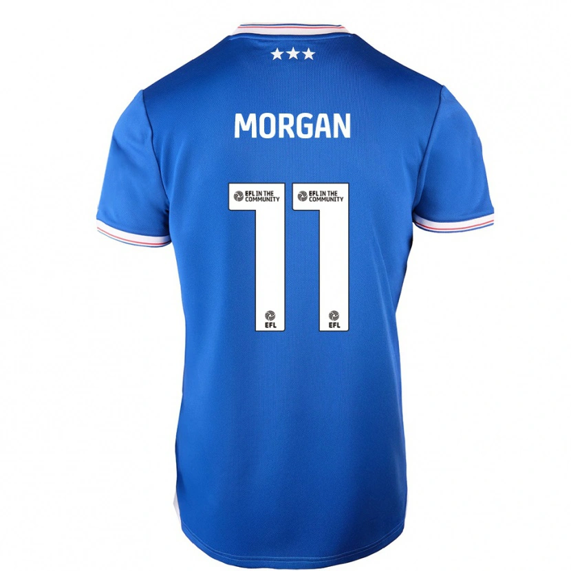 Danxen Dames Rio Oudnie-Morgan #11 Blauw Wit Thuisshirt Thuistenue 2025/26 T-Shirt