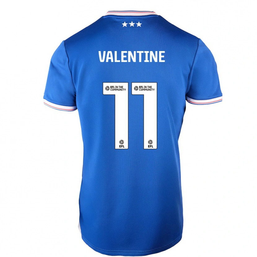 Danxen Dames Nico Valentine #11 Blauw Wit Thuisshirt Thuistenue 2025/26 T-Shirt
