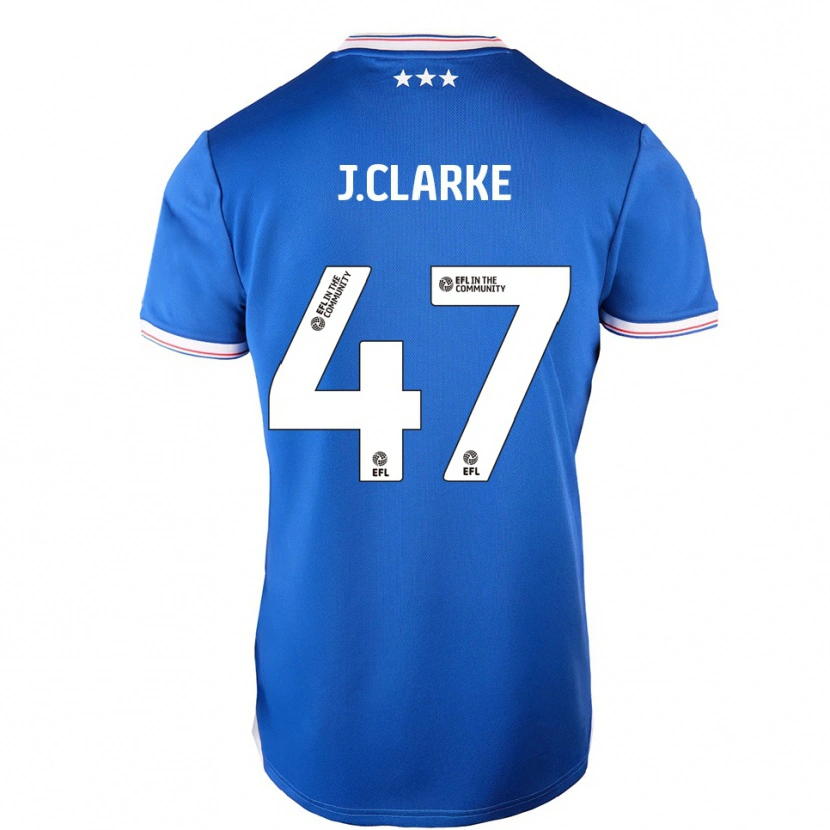 Danxen Dames Jack Clarke #47 Blauw Wit Thuisshirt Thuistenue 2025/26 T-Shirt