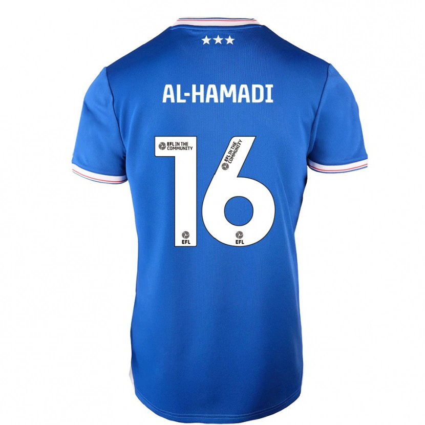 Danxen Dames Ali Al-Hamadi #16 Blauw Wit Thuisshirt Thuistenue 2025/26 T-Shirt