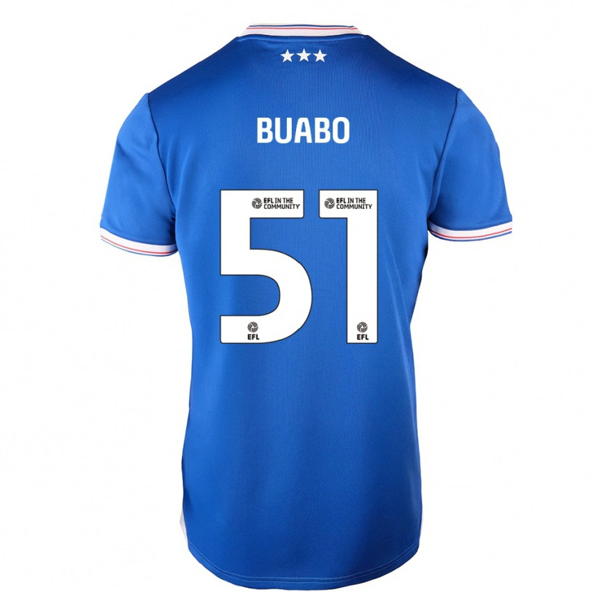Danxen Dames Gerrard Buabo #51 Blauw Wit Thuisshirt Thuistenue 2025/26 T-Shirt
