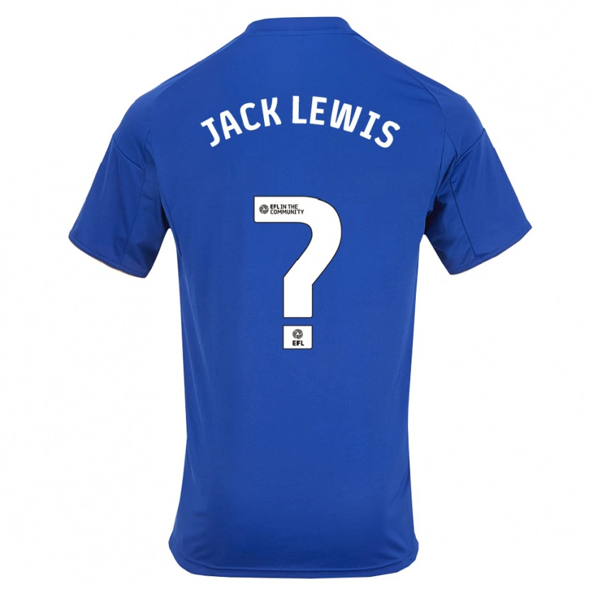 Danxen Dames Jack Lewis #0 Blauw Goud Thuisshirt Thuistenue 2025/26 T-Shirt
