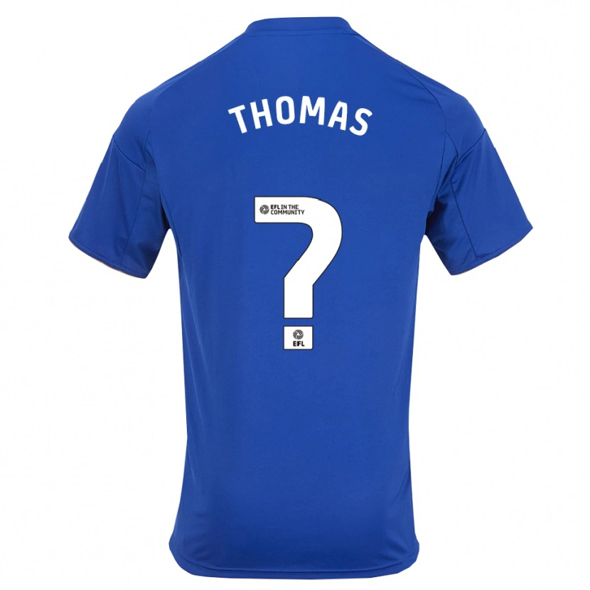 Danxen Dames Tristan Thomas #0 Blauw Goud Thuisshirt Thuistenue 2025/26 T-Shirt