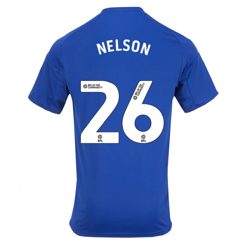 Danxen Dames Ben Nelson #26 Blauw Goud Thuisshirt Thuistenue 2025/26 T-Shirt