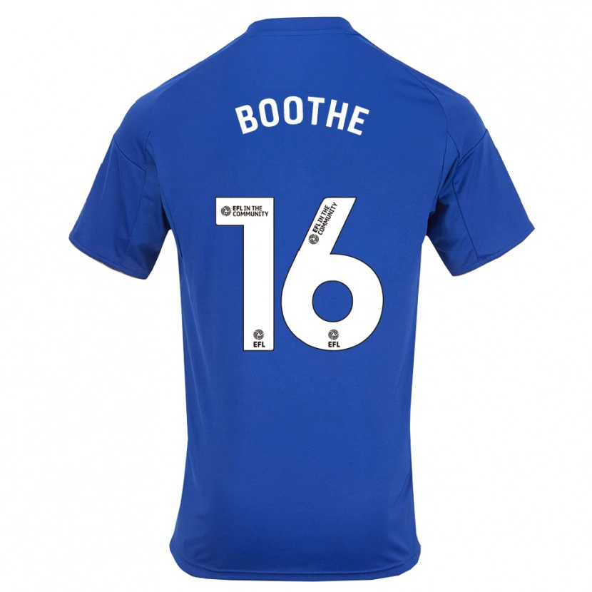 Danxen Dames Christian Boothe #16 Blauw Goud Thuisshirt Thuistenue 2025/26 T-Shirt