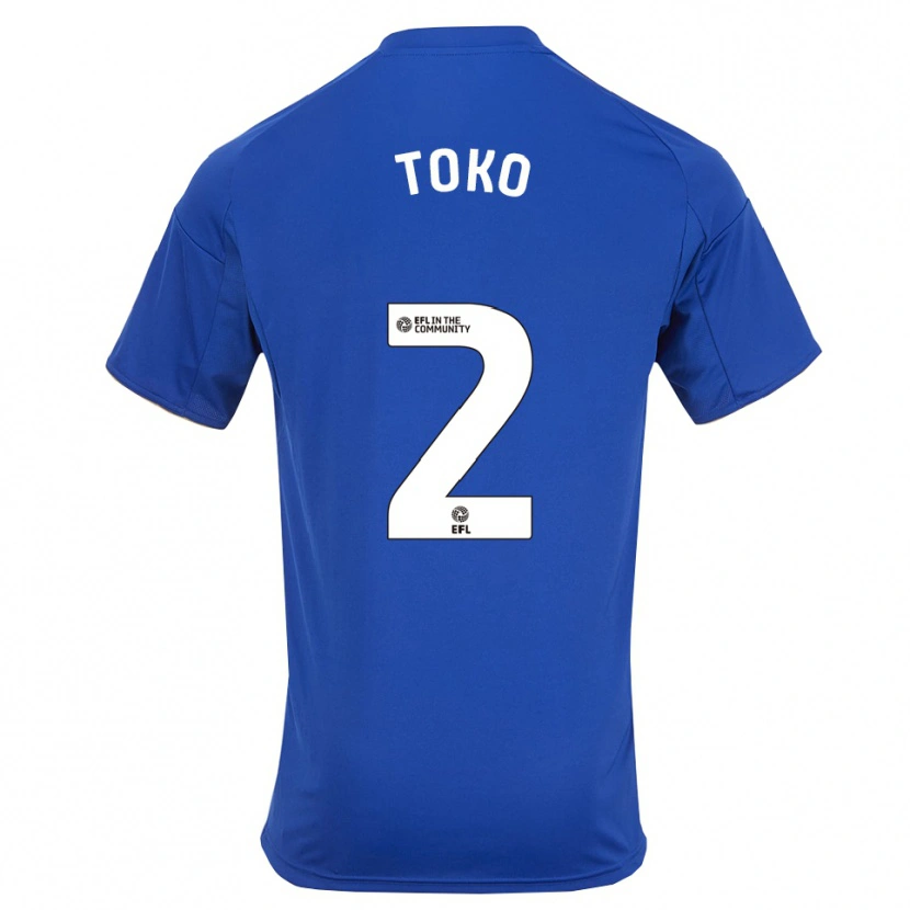 Danxen Dames Michael Toko #2 Blauw Goud Thuisshirt Thuistenue 2025/26 T-Shirt