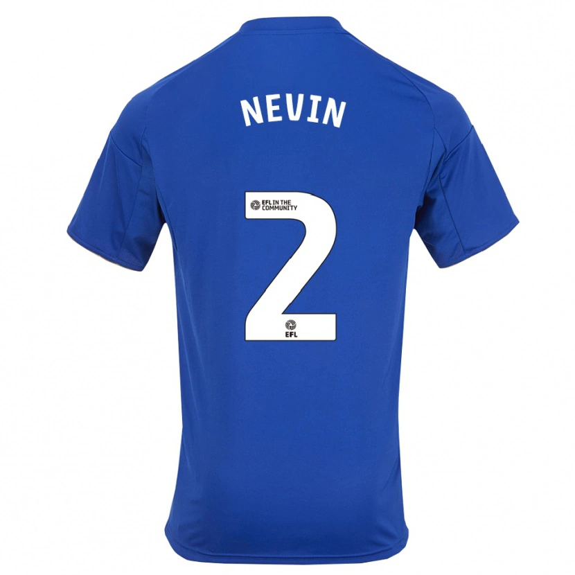 Danxen Dames Courtney Nevin #2 Blauw Goud Thuisshirt Thuistenue 2025/26 T-Shirt