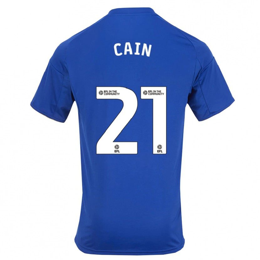 Danxen Dames Hannah Cain #21 Blauw Goud Thuisshirt Thuistenue 2025/26 T-Shirt