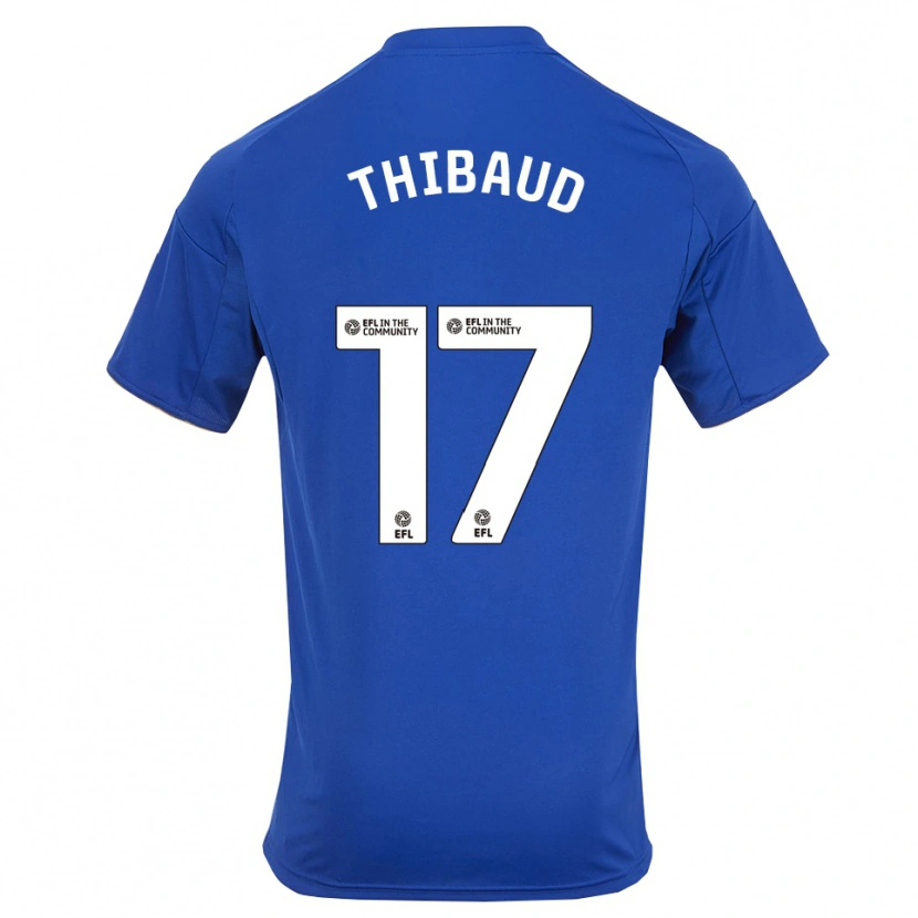 Danxen Dames Julie Thibaud #17 Blauw Goud Thuisshirt Thuistenue 2025/26 T-Shirt