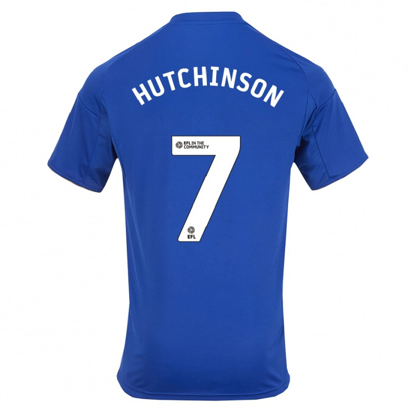 Danxen Dames Lorenz Hutchinson #7 Blauw Goud Thuisshirt Thuistenue 2025/26 T-Shirt