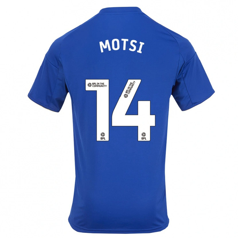 Danxen Dames Darren Motsi #14 Blauw Goud Thuisshirt Thuistenue 2025/26 T-Shirt