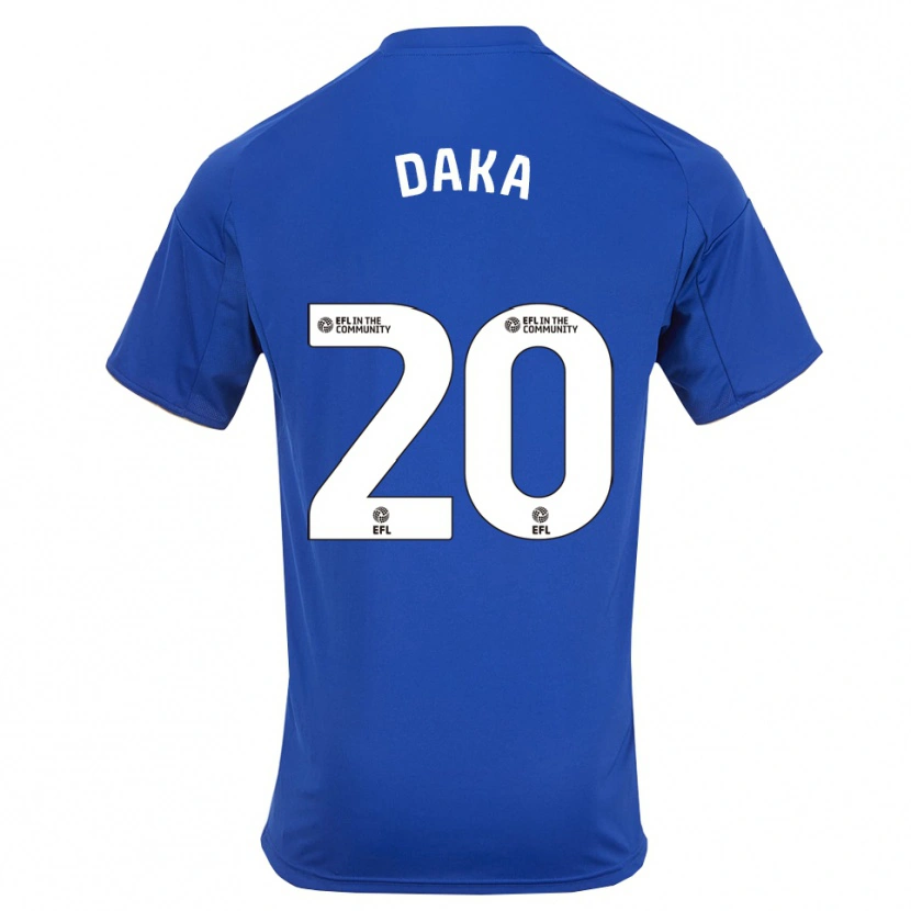 Danxen Dames Patson Daka #20 Blauw Goud Thuisshirt Thuistenue 2025/26 T-Shirt