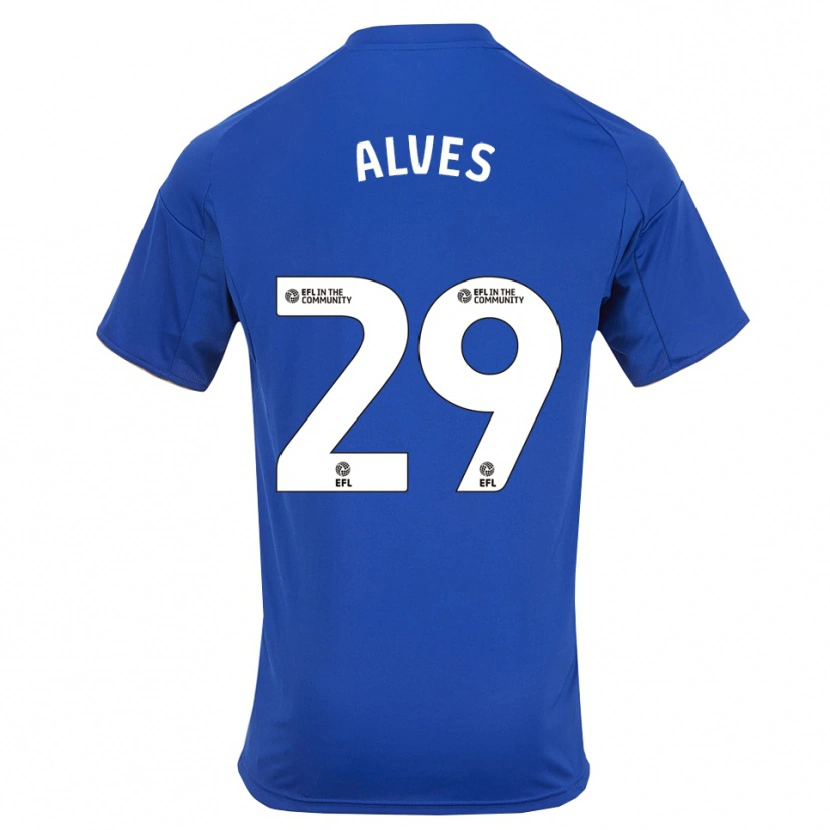 Danxen Dames Will Alves #29 Blauw Goud Thuisshirt Thuistenue 2025/26 T-Shirt