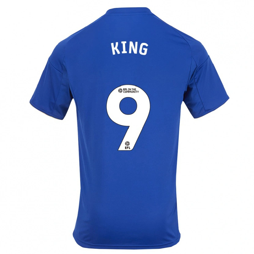Danxen Dames Josh King #9 Blauw Goud Thuisshirt Thuistenue 2025/26 T-Shirt
