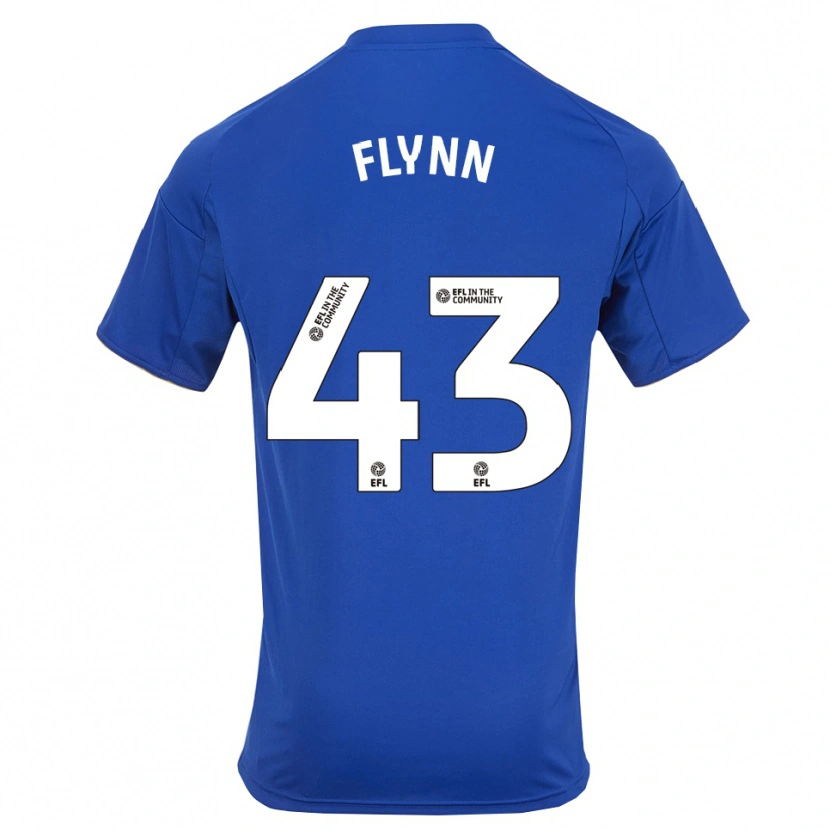 Danxen Dames Shane Flynn #43 Blauw Goud Thuisshirt Thuistenue 2025/26 T-Shirt