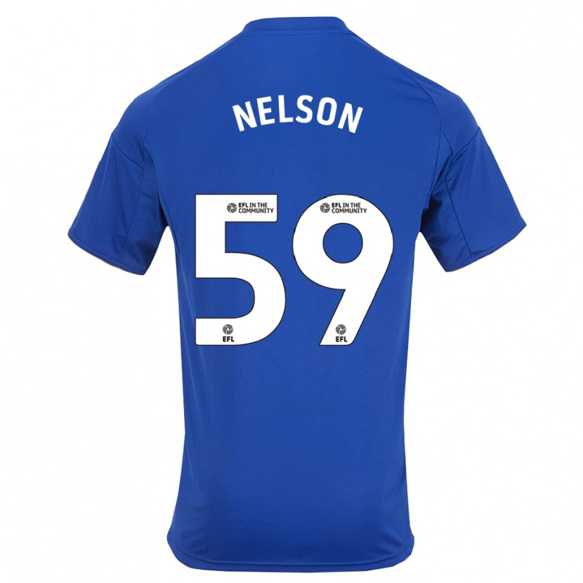 Danxen Dames Ronny Nelson #59 Blauw Goud Thuisshirt Thuistenue 2025/26 T-Shirt