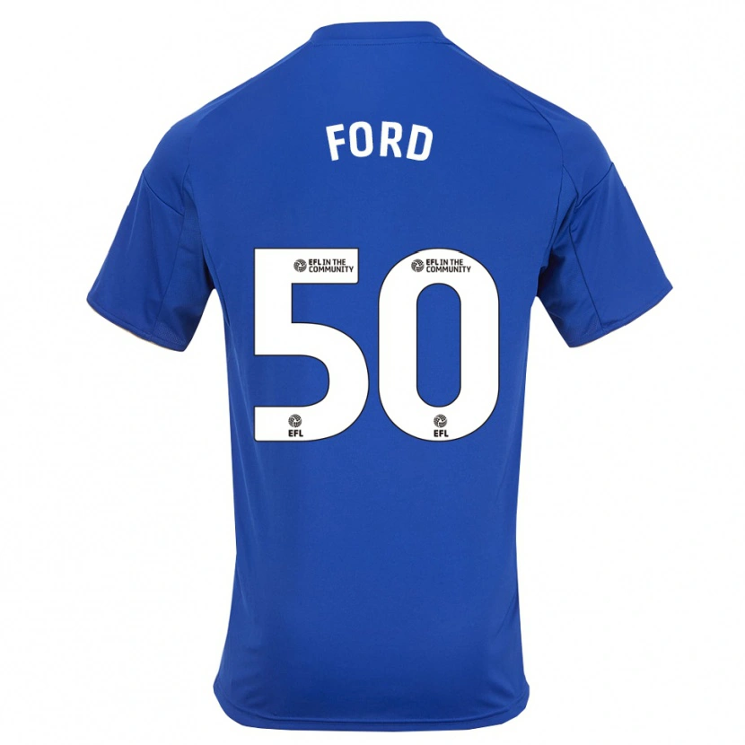 Danxen Dames Harvey Godsmark Ford #50 Blauw Goud Thuisshirt Thuistenue 2025/26 T-Shirt